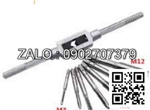 Bộ tay quay taro tạo ren trong 10 chi tiết M3-M12