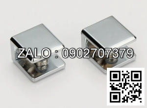 Kẹp kính cửa mở chính VICKINI 61200.001 PSS inox bóng trên