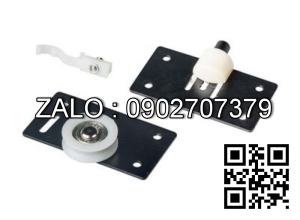 Bánh xe lùa cửa tủ XILI 06378.001 BPR đen mờ sơn