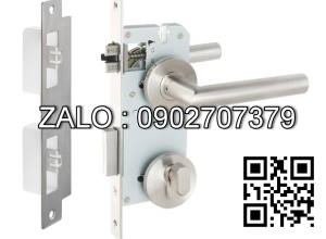 Khóa cửa phân thể Vickini 37103.102 SSS inox mờ ruột 2 đầu