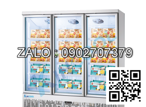 Tủ đông 3 cánh kính quạt gió Kincool