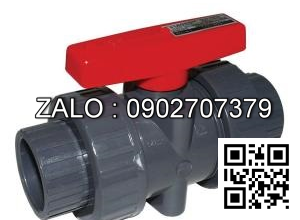 Van khóa nước nhựa tay gạt màu đỏ 60 Đạt Hòa