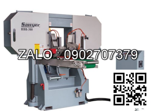 Máy cưa lọng nằm băng tải chuyển phôi HBR 400M