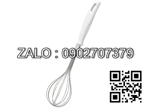 Dụng cụ đánh trứng inox KAI (cán trắng) (Kiện 10 cái)