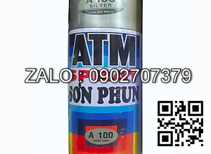 Sơn xe máy màu nhũ bạc ATM A100 candy tone