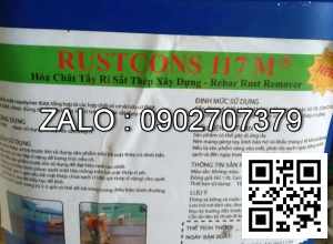 Chất tẩy rỉ sét sắt thép RUSTCONS 117 M - tẩy rỉ vừa