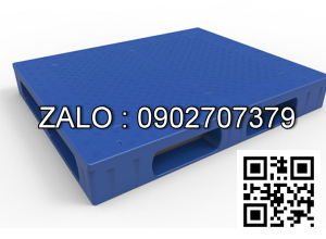 Pallet nhựa 1000x1000x130mm mặt phẳng