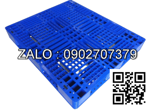 Pallet nhựa 1000x1000x120mm ( màu xanh )