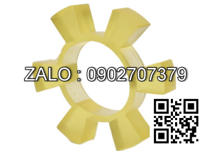 Giam chan 6 canh nhua PU,phi 93/52/42*18