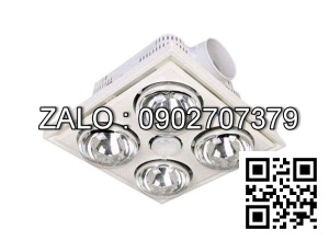 Đèn sưởi nhà tắm Hans 4 bóng H4B