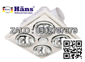 Đèn sưởi nhà tắm hồng ngoại HANS 4 bóng