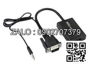 Đầu Chuyển Vga HDMI Có Audio Box