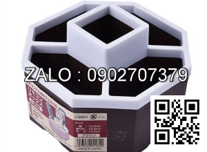 Hộp đựng bút, điều khiển dáng tròn (màu nâu) (Kiện 10 cái)