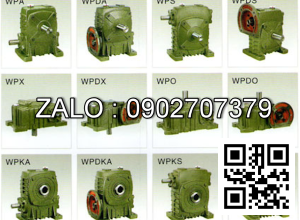Hộp giảm tốc dạng đứng trục vít - bánh vít Yushen vỏ gang , size : 80 , tỉ số truyền 1/20 mặt bích ( mặt loa ) nằm bên dưới Model : WPDS