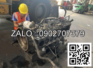 Xe nâng Vân Thiên Hùng sửa chữa xe đầu kéo tại công ty online 0902707379