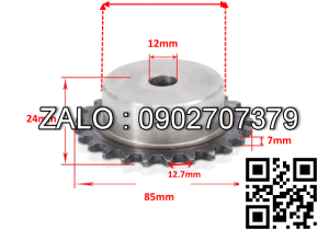 Bánh xích thep chu dong Z=20 rang