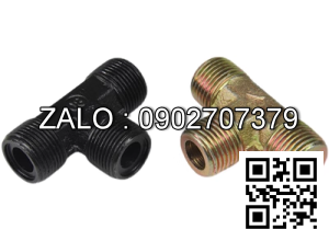 Đầu nối T thủy lực ren ngoài 9/16-18UNF côn lồi