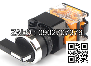 Cong tac xoay chieu 1 vi tri phi 22 Cong tac xoay chieu 2 vi tri, phi 22mm, 1NO + 1NC, tiep diem tu giu