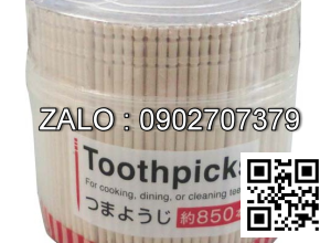 Hộp 850 tăm tre cao cấp (Kiện 20 cái)