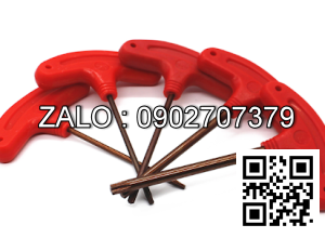 Chìa vặn hoa thị(torx) TOPTUL T27 cán bọc
nhựa(chữ T) Mạ crom AIED2720