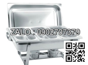 Nồi Buffet Chữ Nhật 4 Ngăn Nắp Rời NF2109-4
