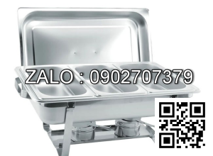 Nồi Đựng Soup Buffet Chữ Nhật 2 Ngăn NF2111-S