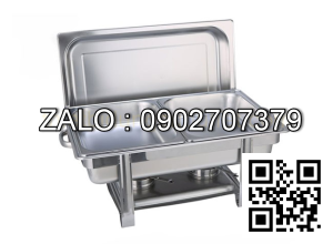 Nồi Buffet Chữ Nhật 2 Ngăn Nắp PC NF2126-S