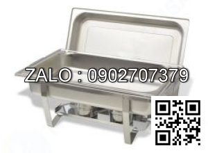Nồi Buffet Chữ Nhật Nắp Mở Thu Gọn 1 Ngăn Sâu 65mm NF2117-1