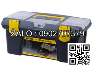 Thùng đồ nghề bằng nhựa 2 ngăn khóa sắt
 Stanley 390x250x180mm 92-905