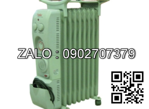 Sưởi dầu SAIKO hẹn giờ,quạt 400w,giá phơi,9 thanh