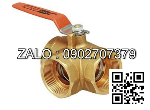 Van bi 3 ngã thân đồng kiểu lắp ren DN50