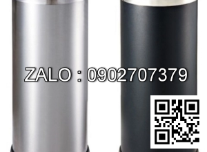 Thùng rác inox công nghiệp tròn nắp bập bênh A35-O