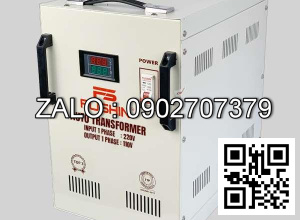 Biến ápt tự ngẫu 3P 380V/220V 6KVA - Dây Đồng - Nhản hiệu : Fushin