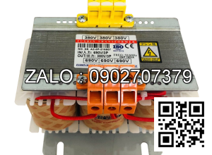 Biến áp cách ly 3P trần 380V/660V-690V 150KVA - Dây Đồng - Nhản hiệu : Fushin
