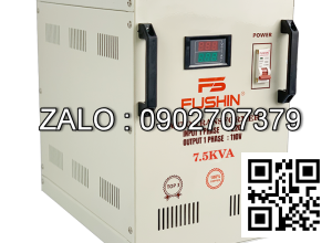 Biến áp tự ngẫu 1P 220V/110V 7.5KVA-Dây đồng - Nhản hiệu : Fushin