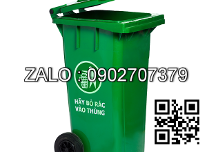 Thùng rác loại 120 lít ( màu xanh )