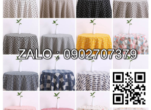 Khăn Trải Bàn Trơn Vải Các Mầu, Nhiều Kích Thước