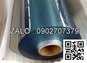 Màng nhựa PVC dẻo trong suốt màu xanh