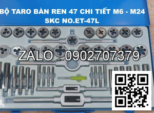 Bộ Taro Bàn Ren 47 Chi Tiết SKC NO.ET-47L