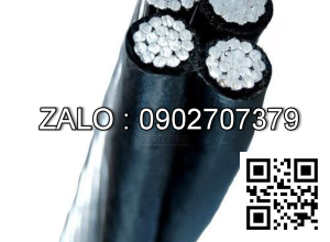 Cáp vặn xoắn hạ thế -TCVN/AS3560 (4 lõi, ruột nhôm, cách điện XLPE) LV-ABC-4x95 (4x7/4.21) -0,6/1kV (ruột nhôm)