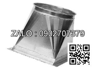 Nối giảm ống gió vuông 300x300 ra tròn 200