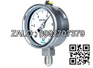 Đồng hồ đo áp inox 316L 232.50, 0-250Bar, phi 63, ren 1/4 NPT,