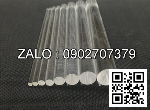 Cây Nhựa Mica Tròn Đặc Ø 12x2000mm