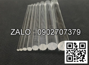 Cây Nhựa Mica Tròn Đặc Ø 20x2000mm