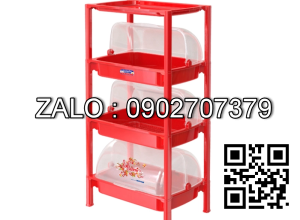 Kệ Chén Có Nắp 2-3 Ngăn Duy Tân (Size Nhỏ)- Tặng Kèm Ống Đũa Tiện Dụng