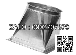 Nối giảm ống gió vuông 300x300 ra tròn 200
