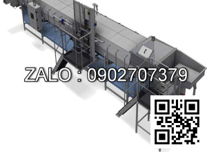 Máy chần làm nguội tự động