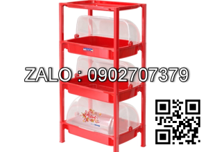 Kệ Chén Có Nắp 2-3 Ngăn Duy Tân (Size Nhỏ)- Tặng Kèm Ống Đũa Tiện Dụng