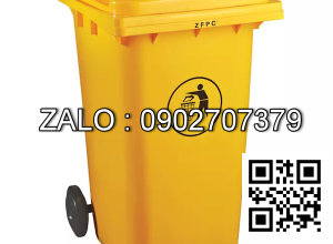Thùng rác nhựa 240L màu vàng