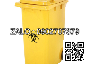 Thùng rác y tế 240 lít màu vàng 